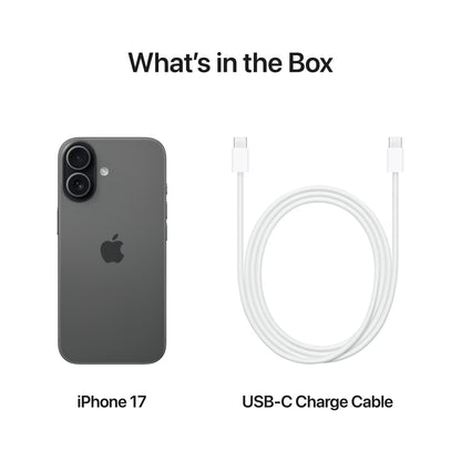 Apple iPhone 17 5G 256GB, Black - Prepaid