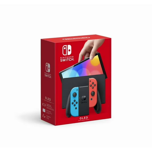 Nintendo Switch - OLED Model with Neon Red & Neon Blue Joy-Con