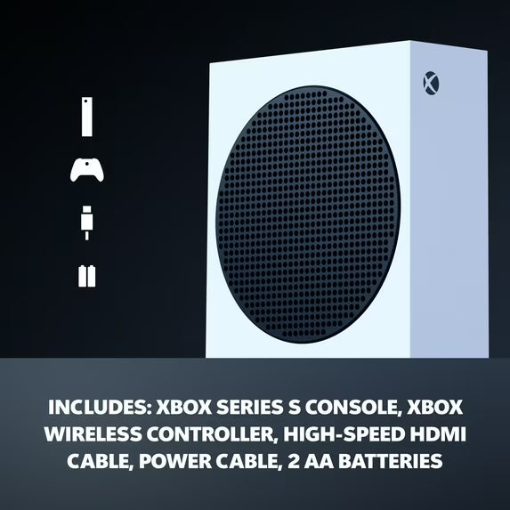 Xbox Series S - All Digital Gaming Console - 512GB SSD - Includes Xbox Wireless Controller - 120FPS - Robot White