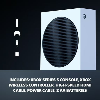Xbox Series S - All Digital Gaming Console - 512GB SSD - Includes Xbox Wireless Controller - 120FPS - Robot White