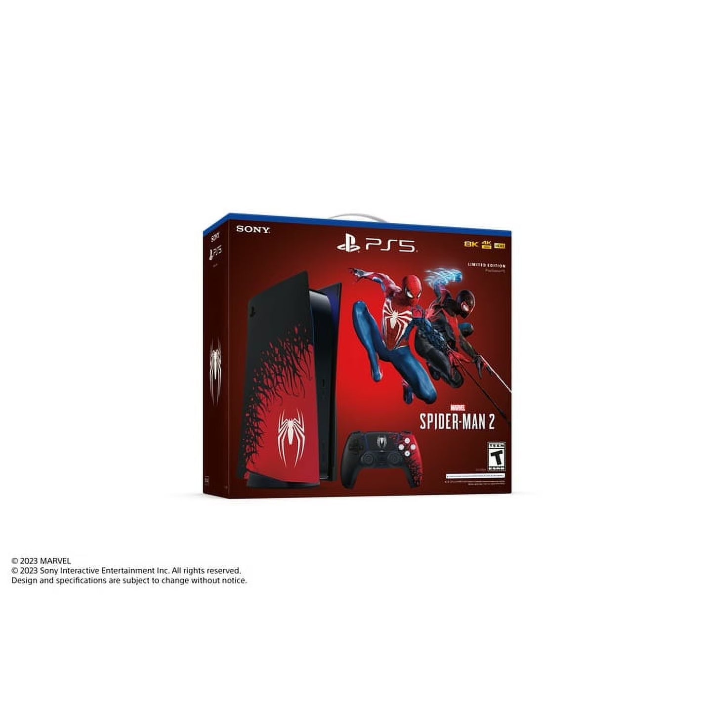 Sony PS5 Disc Edition – Marvel’s Spider-Man 2 Limited Edition 1TB Console | Next-Gen Gaming with Exclusive Design
