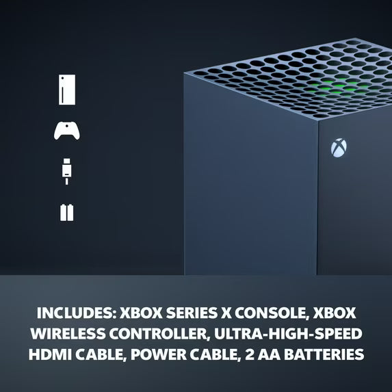 Xbox Series X - Gaming Console - 1TB SSD - Includes Xbox Wireless Controller - 4K Gaming - 120FPS - Carbon Black